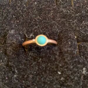 Pura Vida turquoise in copper ring 5 1/2